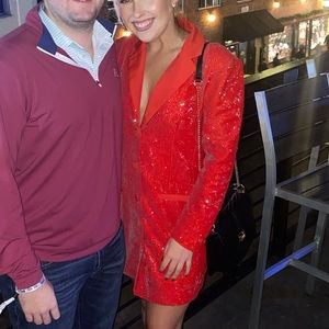 Maeve Sequin Blazer Dress